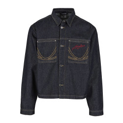 Karl Kani Ανδρικό jacket Cropped Rinsed Denim Jacket
